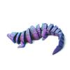 3D Printed Crocodile,Movable Mouth,Flexible Joint Animal lacertid Figurines, Home Office Decor,Articulated Fidget Toy for Adults Teens Surprise Festival Gifts (RGB) view 2