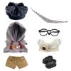 niannyyhouse 10cm 20cm Plush Doll Clothes Hat Hoodie Pants Scarf T-Shirt Glasses Shoes Cat Suit Soft Stuffed Toy Dressup (10cm) view 1