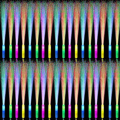 YOFOBU 15 Pack LED Fiber Optic Wands,Glow Wands,LED Light Up Wands with 3 Flashing Models,Glow Wands Sticks for Halloween,Christmas,July 4th,Wedding,Birthday,Concert Club Party Favors