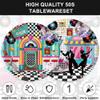 120pcs 50's Theme Party Supplies Back To 1950's Sock Hop Birthday Party Decoration Retro Rock And Roll Tableware Fabulous For Serves 20 Guests view 3