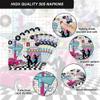120pcs 50's Theme Party Supplies Back To 1950's Sock Hop Birthday Party Decoration Retro Rock And Roll Tableware Fabulous For Serves 20 Guests view 4