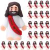 Bememo 25 Pcs Little Jesus Figures, Mini Jesus Loves You Figures, Original Design Multicolor Tiny Easter Figurines to Hide and Seek Religious Gifts for Easter Egg Stuffers(Red) view 1