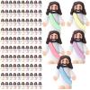 Bememo 100 Pcs Jesus Toys Original Design Mini Rubber Little Jesus Figurine to Hide and Seek Religious Party Favors Sunday School Craft Baptism Gifts for Easter Egg Stuffers (Macaron Color) view 1