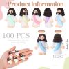 Bememo 100 Pcs Jesus Toys Original Design Mini Rubber Little Jesus Figurine to Hide and Seek Religious Party Favors Sunday School Craft Baptism Gifts for Easter Egg Stuffers (Macaron Color) view 2