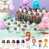 Bememo 100 Pcs Jesus Toys Original Design Mini Rubber Little Jesus Figurine to Hide and Seek Religious Party Favors Sunday School Craft Baptism Gifts for Easter Egg Stuffers (Macaron Color) view 3
