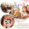 Bememo 100 Pcs Jesus Toys Original Design Mini Rubber Little Jesus Figurine to Hide and Seek Religious Party Favors Sunday School Craft Baptism Gifts for Easter Egg Stuffers (Macaron Color) view 4