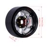4pcs CNC Aluminum 1.9 Beadlock Wheel Hub Rim for 1/10 RC Crawler Car SCX10 RC4WD D90 TRX4 Capra VS4-10 CC01 LCG Tires Upgrades (Gold) view 2