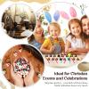 Bememo 100 Pcs Jesus Toys Original Design Mini Rubber Little Jesus Figurine to Hide and Seek Religious Party Favors Sunday School Craft Baptism Gifts for Easter Egg Stuffers (Bohemian Color) view 4