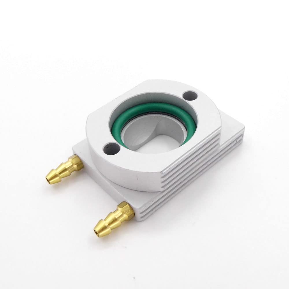 RC Boat Water Cooling Flange 7/8" 22mm Engine Exhaust Water Cooling Head For26/29/30/32cc Gasline Engine RC Boat(Silver)