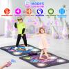 Surelect Dance Mat, 2025 Light Up 2-Player Opposing Dance Pad with Single & Double Player Modes, 12-Button Kids Music Toys with Bluetooth, Birthday for 3-12 Year Old Boys Girls view 2