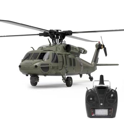 ROOCKM RC Helicopter for Adult - Flybarless Arobatic Professional 1:47 Scale 6G 3D Hobby Grade RC Helicopter - The Remote Control Plane 6 Channels (with Two Batteries)