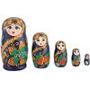NMGMJQ Matryoshka Stacking Dolls Matryoshka Set 5 Pcs Home Decor Classic Style Nesting Doll Hand Painted Russian Doll Wooden Birthday Gift Matryoshka Doll Russian view 1