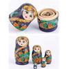 NMGMJQ Matryoshka Stacking Dolls Matryoshka Set 5 Pcs Home Decor Classic Style Nesting Doll Hand Painted Russian Doll Wooden Birthday Gift Matryoshka Doll Russian view 3