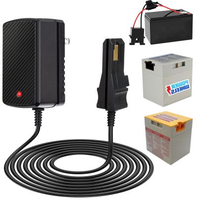 12V Battery Charger Replacement for Power Wheel Battery Charger for All Power Wheels 12 Volt Charger for Fisher-Price for Power Wheels Gray Battery and Orange Top Battery