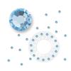 blinger Shimmer Crystal Refill Pack  as seen on Shark Tank | 5 Discs  75 Precision-Cut Glass Crystals | Hair-Safe Accessories | Styling Tool Not Included| Aquamarine 4 mm view 1