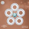 blinger Shimmer Crystal Refill Pack  as seen on Shark Tank | 5 Discs  75 Precision-Cut Glass Crystals | Hair-Safe Accessories | Styling Tool Not Included| Aquamarine 4 mm view 3