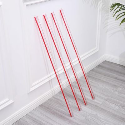 4 PCS Clear Wall Corner Protector & Edge Guard, L-angle Cabinet Baseboard Drywalls Peel and Stick Wall Trim / Bumper for Home Kitchen Bedroom Tile Edging Decor, 31 42 48 56 67 75 79in(3x120cm/1.2x47.2