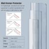 4 PCS Clear Wall Corner Protector & Edge Guard, L-angle Cabinet Baseboard Drywalls Peel and Stick Wall Trim / Bumper for Home Kitchen Bedroom Tile Edging Decor, 31 42 48 56 67 75 79in(3x120cm/1.2x47.2 view 2