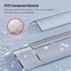 4 PCS Clear Wall Corner Protector & Edge Guard, L-angle Cabinet Baseboard Drywalls Peel and Stick Wall Trim / Bumper for Home Kitchen Bedroom Tile Edging Decor, 31 42 48 56 67 75 79in(3x120cm/1.2x47.2 view 4