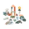 Done by Deer Building Blocks Set 34 pcs - Deer Friends - Colour Mix - Classic and Educational Toddler Activities - Wooden Toy Set for Toddlers - Stacking Toys for Toddlers 1-3, Montessori Play Sets view 1