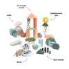 Done by Deer Building Blocks Set 34 pcs - Deer Friends - Colour Mix - Classic and Educational Toddler Activities - Wooden Toy Set for Toddlers - Stacking Toys for Toddlers 1-3, Montessori Play Sets view 3