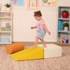 B. toys  Sensory Foam Building Blocks for Toddlers  3 Pieces Climbing Set with Cylinder, Ramp & Block  Easy-Grip Handles, Machine Washable Covers  Soft Play Shapes for Babies & Toddlers 12+ Months view 3