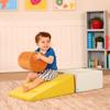 B. toys  Sensory Foam Building Blocks for Toddlers  3 Pieces Climbing Set with Cylinder, Ramp & Block  Easy-Grip Handles, Machine Washable Covers  Soft Play Shapes for Babies & Toddlers 12+ Months view 4