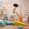 B. toys  Sensory Foam Shapes  5 Pieces Foam Building Set  Cylinder, Ramp, Stair, Wavy Ramp, Half  Cylinder  Removable & Machine  Washable Covers  12+ Months  WonderShapes view 2