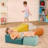 B. toys  Sensory Foam Shapes  5 Pieces Foam Building Set  Cylinder, Ramp, Stair, Wavy Ramp, Half  Cylinder  Removable & Machine  Washable Covers  12+ Months  WonderShapes view 4