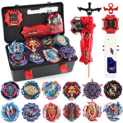 Daoyehsy Battling Top Burst Launcher Game Set, 12 Spinning Tops Burst Gyros 3 Launchers with Storage Box Great Birthday Present for Boys Age 6 8 10+