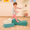 B. toys  Sensory Foam Building Shapes for Toddlers  3 Pieces Climbing Set with Stairs, Ramp & Half-Cylinder  Machine Washable Baby Toys with Removable Covers  Indoor Play Equipment for 12+ Months view 2