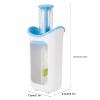 Squeeze Station, Press and Storage System, Portable Fruit Puree Press, Food Bag with Non-Slip Base for Home Kitchen in Rose Red Colour (Blue) view 2