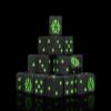 Baron of Dice Black Plague Resin Dice - Set of 25 (Square) view 1