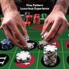 YUZPKRSI 70 x 35 Inch Poker Mat Blue + Roulette Mat view 4