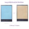 CHEFAN 2 PCS Felt Board for Toddlers Large Flannel Board for Wall, Felt Stories Learning Board with 2 Storage Pocket for Preschool Classroom and Daycare, 32 * 22 Inch, Blue and Brown view 2