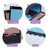 CHEFAN 2 PCS Felt Board for Toddlers Large Flannel Board for Wall, Felt Stories Learning Board with 2 Storage Pocket for Preschool Classroom and Daycare, 32 * 22 Inch, Blue and Brown view 4