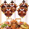 6 Pcs Turkey Balloons, Thanksgiving Foil Balloons, Fall Harvest Party Decorations Fall Party Balloons for Birthday Thanksgiving Autumn Fall Theme Party Decorations view 3