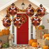 6 Pcs Turkey Balloons, Thanksgiving Foil Balloons, Fall Harvest Party Decorations Fall Party Balloons for Birthday Thanksgiving Autumn Fall Theme Party Decorations view 4