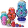 NMGMJQ Matryoshka Stacking Dolls 10 Pieces Wooden Russian Doll Matryoshka Nesting Dolls Home Decor Ornaments Gift Matryoshka Doll Russian view 2