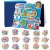 CHEFAN 16 Pack Felt Board Bible Stories Set, Flannel Board Stories with a Multi-functional Felt Pieces Storage Binder for Preschool Activities, Included Noah's Ark, Adam and Eve, The Nativity of Jesus view 1