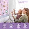 CHEFAN 2 PCS Felt Board for Toddlers Large Flannel Board for Wall, Felt Stories Learning Board with 2 Storage Pocket for Preschool Classroom and Daycare, 32 * 22 Inch, Pink and Purple view 3