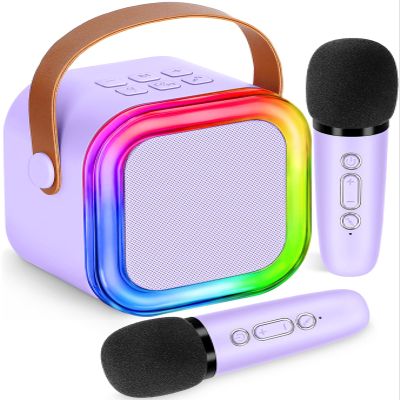 Mini Karaoke Machine for Kids,Girl Toys,Karaoke Microphone Wireless for Kids,Gifts for 4,5,6,7,8,9,10 Year Old Girl Toys (Purple)