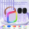 Mini Karaoke Machine for Kids,Girl Toys,Karaoke Microphone Wireless for Kids,Gifts for 4,5,6,7,8,9,10 Year Old Girl Toys (Purple) view 4