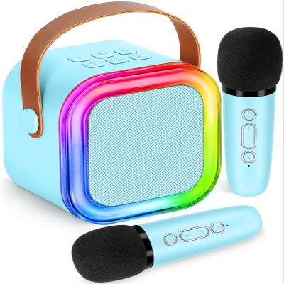 Mini Karaoke Machine for Kids,Girl Toys,Karaoke Microphone Wireless for Kids,Gifts for 4,5,6,7,8,9,10 Year Old Girl Toys (Blue)
