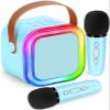 Mini Karaoke Machine for Kids,Girl Toys,Karaoke Microphone Wireless for Kids,Gifts for 4,5,6,7,8,9,10 Year Old Girl Toys (Blue) view 1