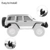 GIXCEL 6.10inch Wheelbase RC Body Shell, ABS Cherokee Body with Front Rear Bumpers for 1/18 RC Crawler TRX4M Bronco Defender Chassis Upgrades, Spare Wheel Tire Included (Pearl White) view 3