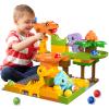 Airkid Marble Runs for Kids 4-8,Marble Run for Kids Ages 3-5 with Dinosaur Building Blocks,Dinosaur Toys,STEM Building Toys with 4 Marble Track Compatible with Major Brands view 1