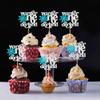 24Pcs Snowflake Onederland Cupcake Topper Winter Baby Shower Cupcake Picks view 3