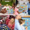CHEFAN Fruits and Vegetables Felt Board Pieces, Precut Flannel Board Pieces, Felt Figures Sets Flannel Graph Educational Learning Toys for Kindergarten, Preschool, Toddlers - 76 Pcs view 3