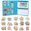 CHEFAN 16 Pack Felt Board Stories Set,Flannel Board Stories with a Felt Storage Binder for Preschool Activities,Included 5 Little Ducks,Wheels On Bus,Three Little Pigs and Little Red Riding Hood view 1